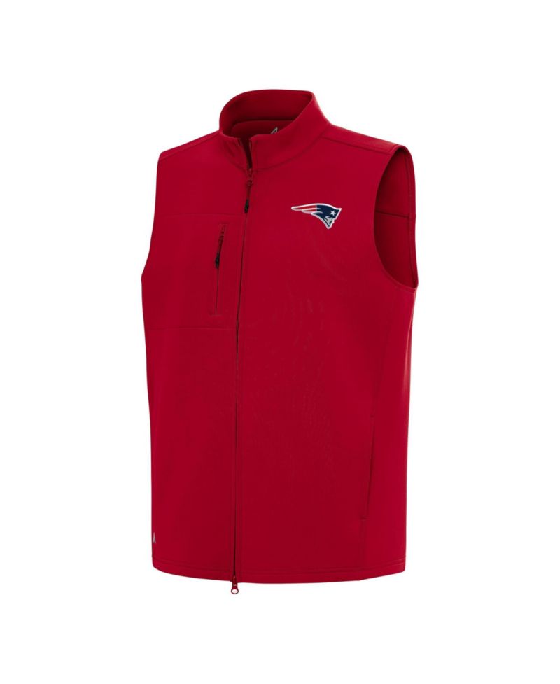 Men's Red New England Patriots Demand Full-Zip Vest