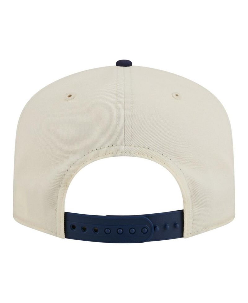 Men's Cream/Navy Joey Logano Flag 19TWENTY Adjustable Hat