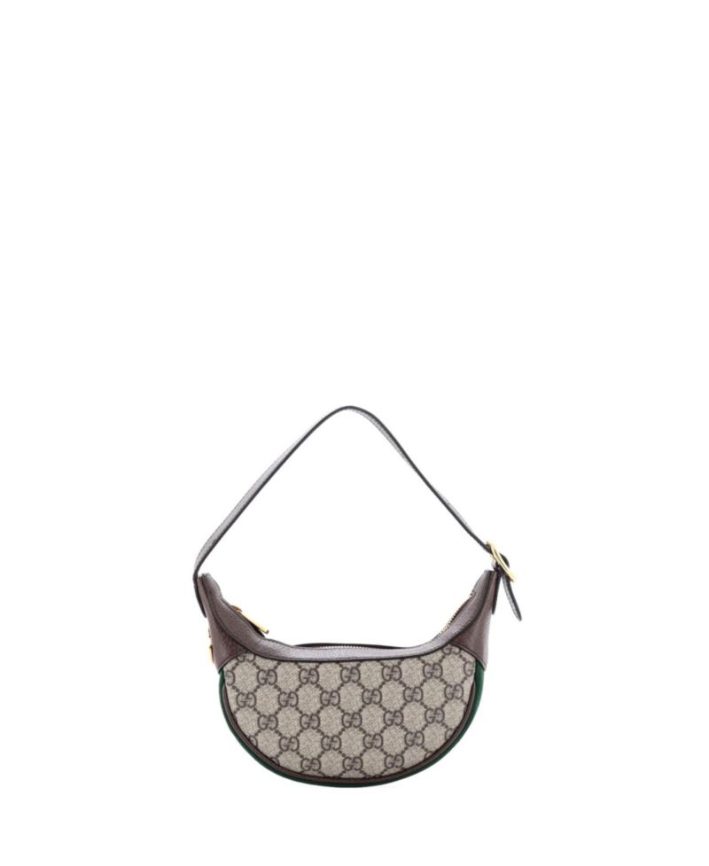 Mini Ophidia Half Moon Bag GG Coated Canvas