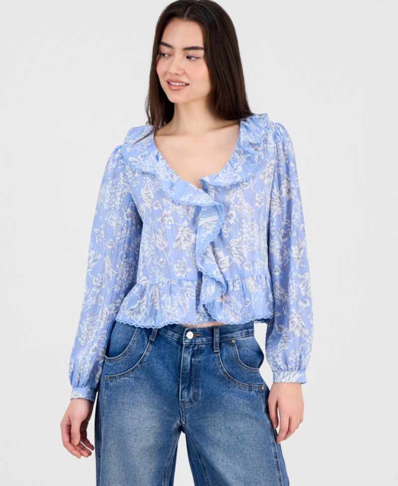 Women's Ruffled Peplum Top