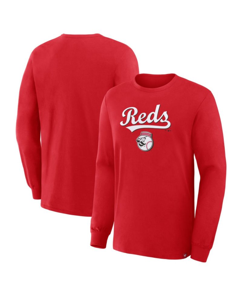 Men's Red Cincinnati Reds Lock-Up Legacy Long Sleeve T-Shirt