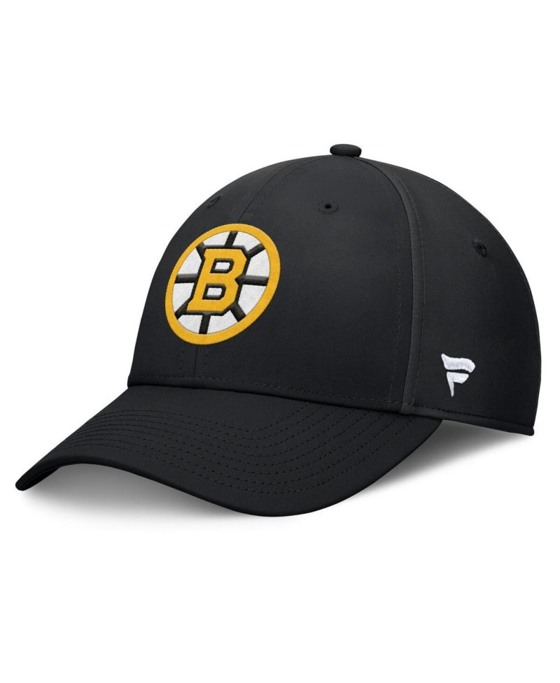 Men's Black Boston Bruins Primary Logo Flex Hat