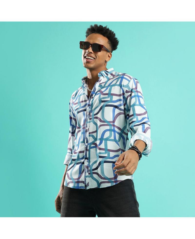 Men's Abstract Print Shirt