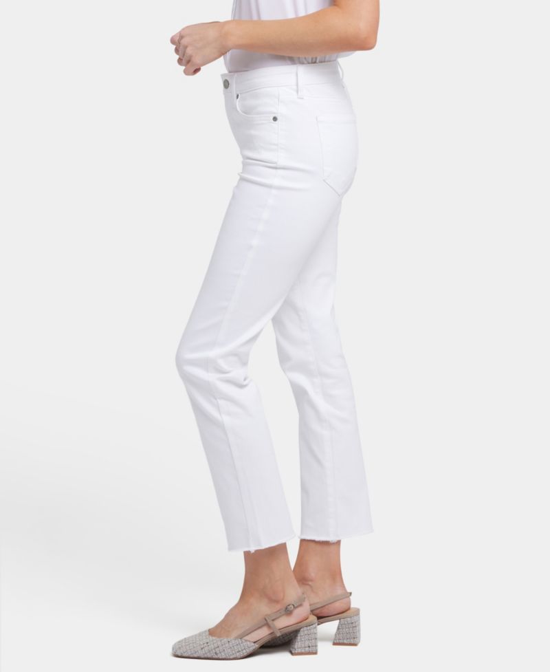 Women's Sheri Straight Ankle Fray Hem Jeans