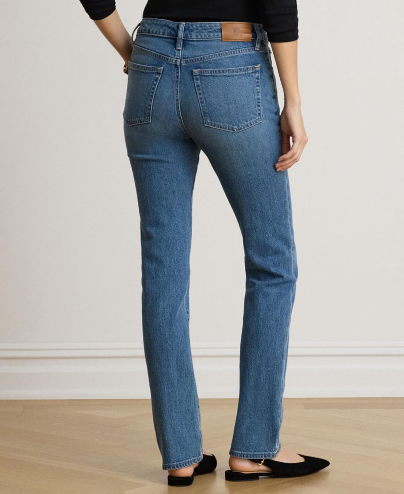 Women's Mid-Rise Slim Straight Jeans
