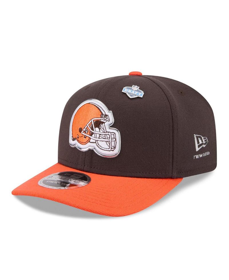 Men's Brown/Orange Cleveland Browns 2026 NFL Draft 9SEVENTY Adjustable Hat