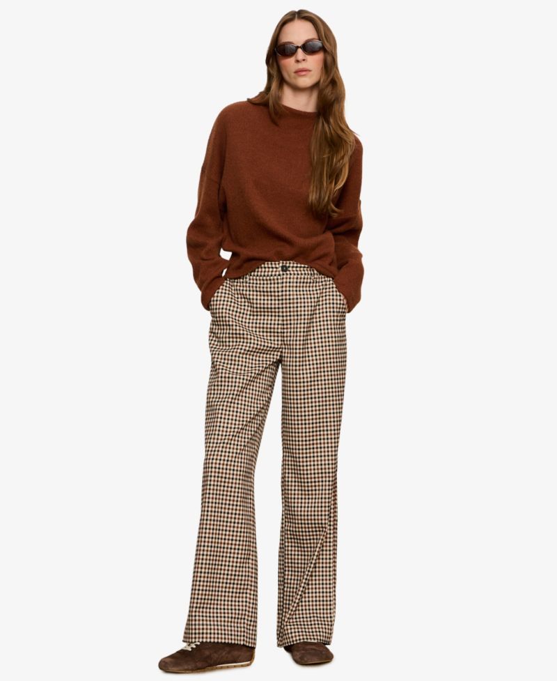 Women's Eloise Mid-Rise Wide-Leg Trouser