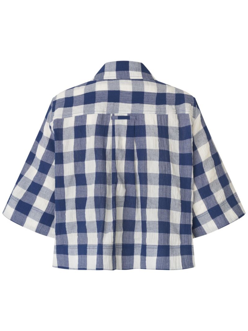 Women's Maisariel Short-Sleeve Gingham Boxy Shirt