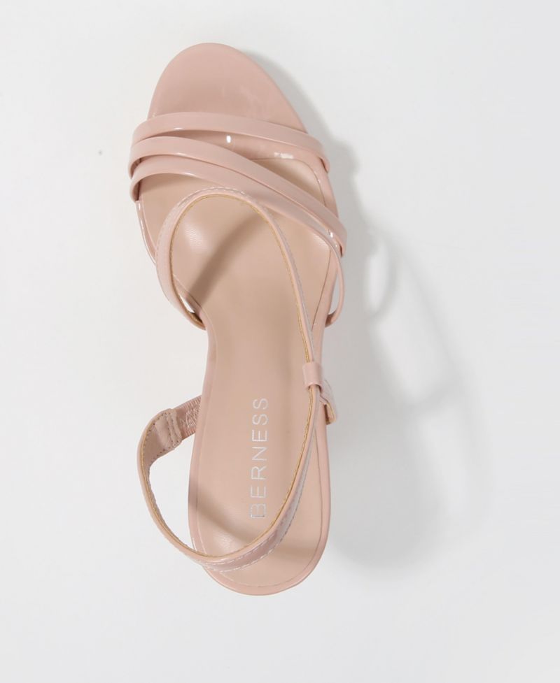 Women's Gita Patent Strappy Flare Heel Platform Sandals
