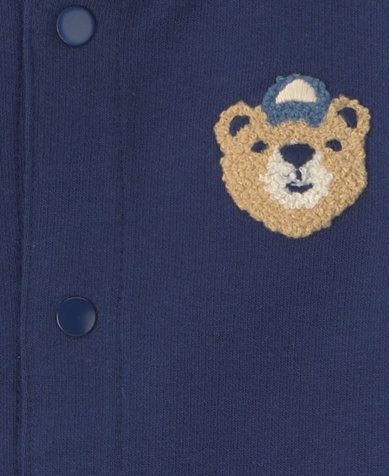 Baby Boys' Bear Sports French Terry Long-Sleeve Jacket, Bodysuit and Pants, 3-Piece Set