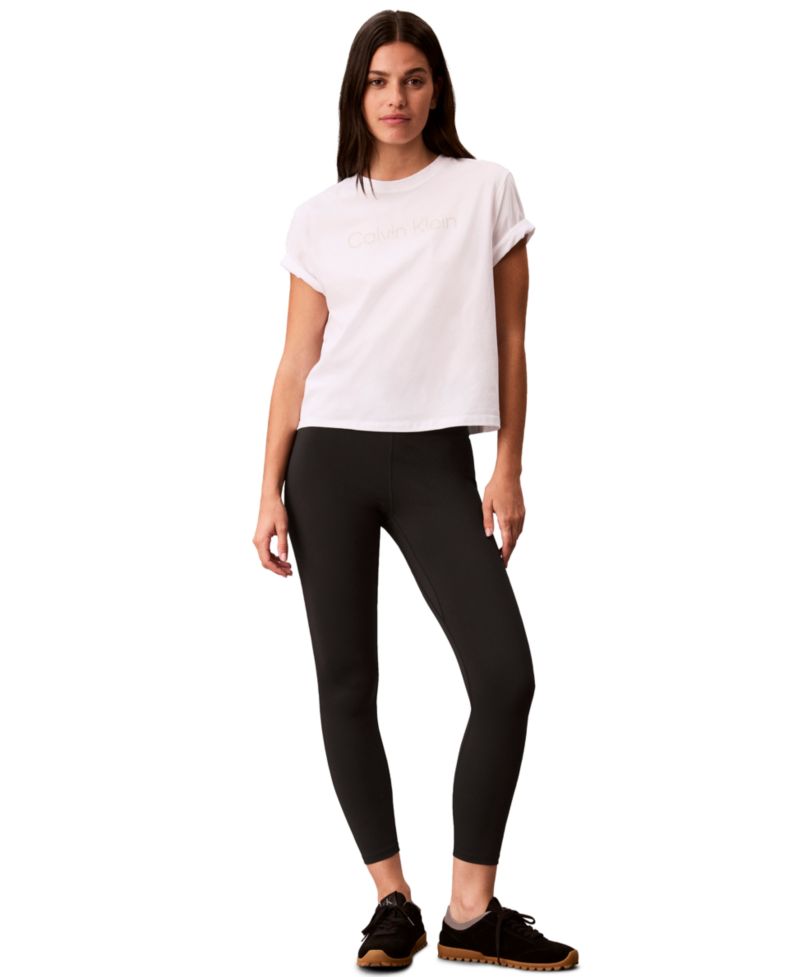 Women's Double Logo High Hip T-Shirt