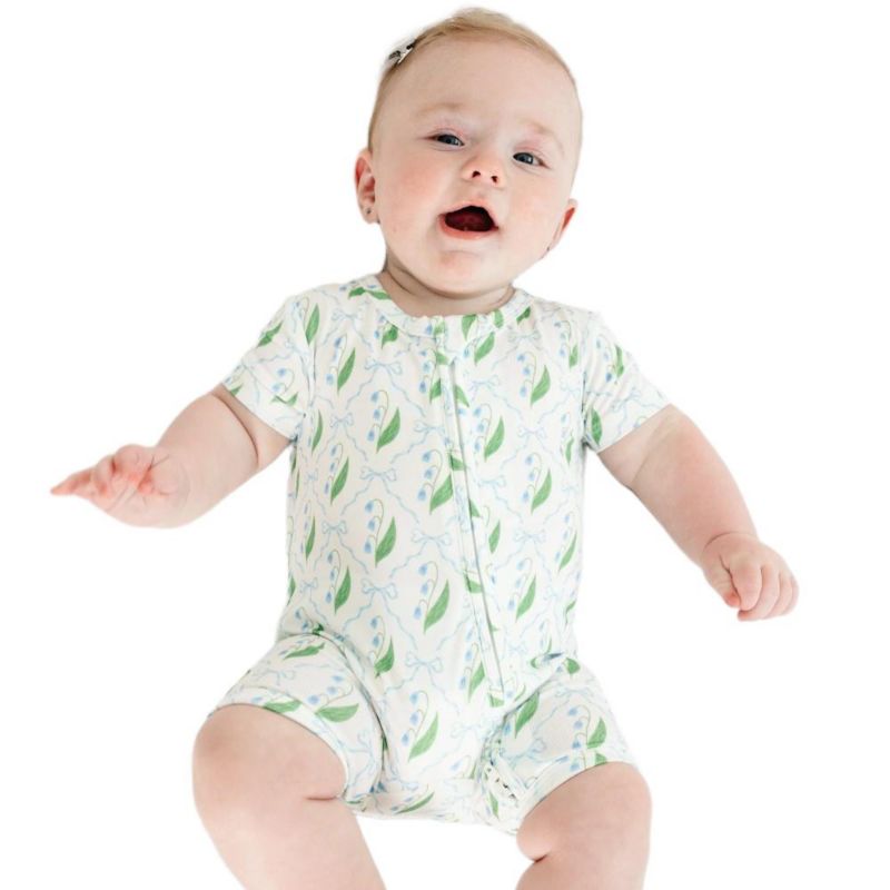 Baby Girls Bluebell Bows Bamboo Sleeper