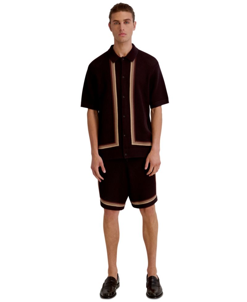 Men's Regular-Fit Short-Sleeve Spread Collar Shirt