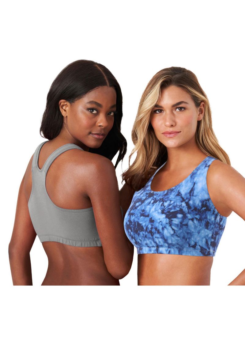 Plus Size Wireless Sport Bra 2-Pack