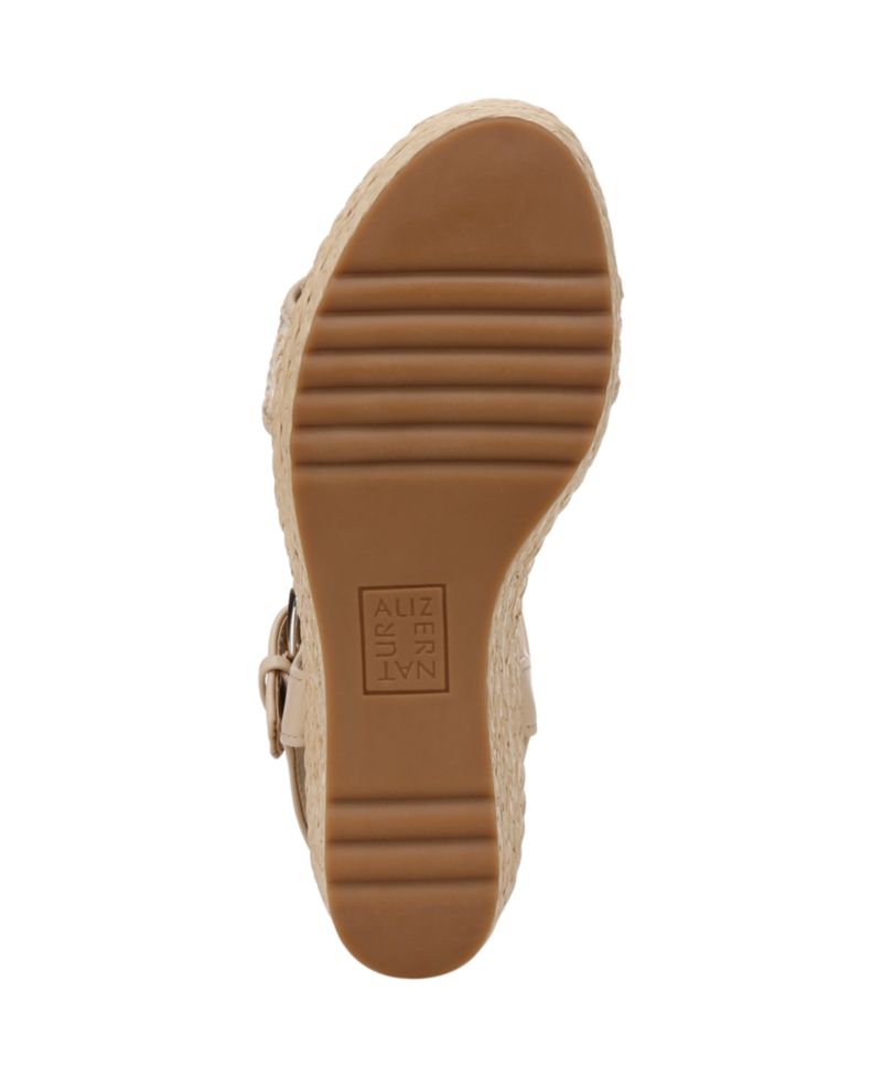 Women's Stella Open Round Toe Buckle Wedge Sandals