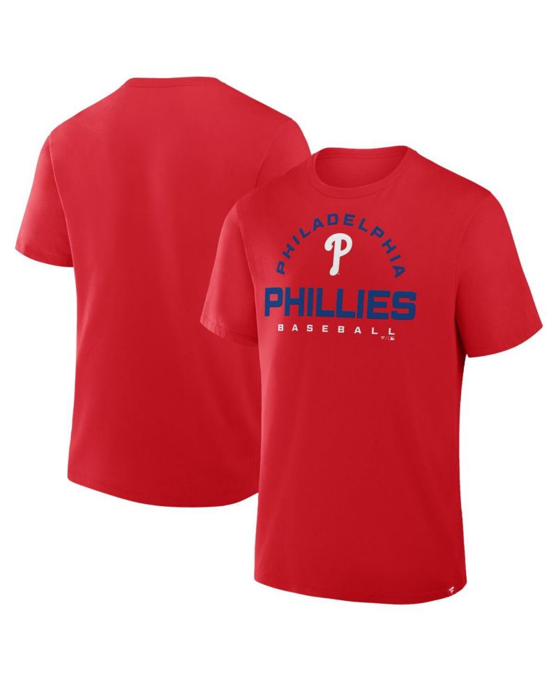 Men's Red Philadelphia Phillies Clubhouse Legacy Primary Play T-Shirt