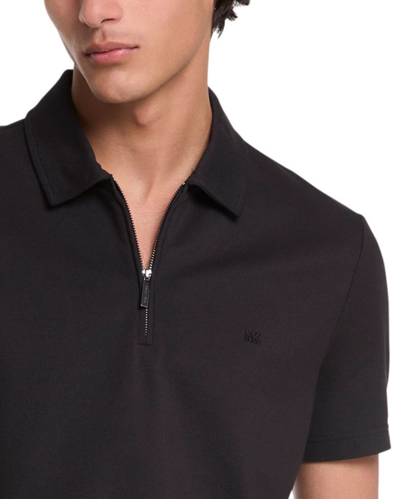 Men's Quarter-Zip Polo Shirt