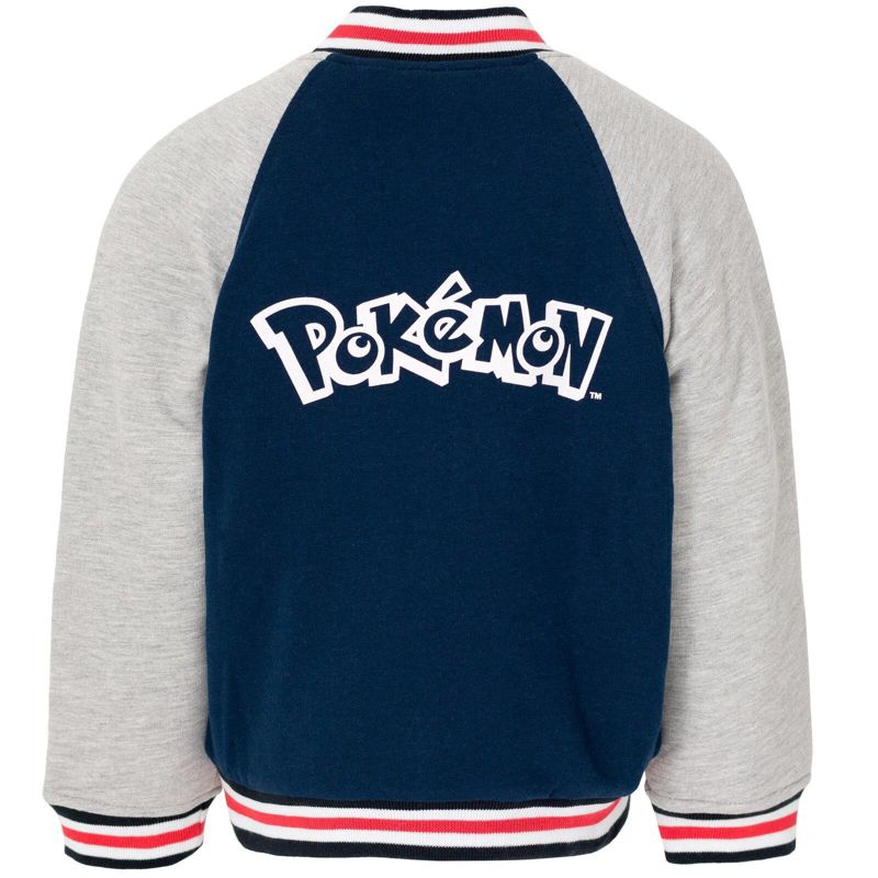 Little Boys 4-20 French Terry Zip Up Varsity Bomber Jacket