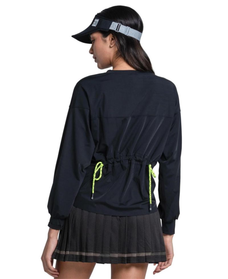 Women's Be Tulle Long-Sleeve Tulle Mesh Pullover
