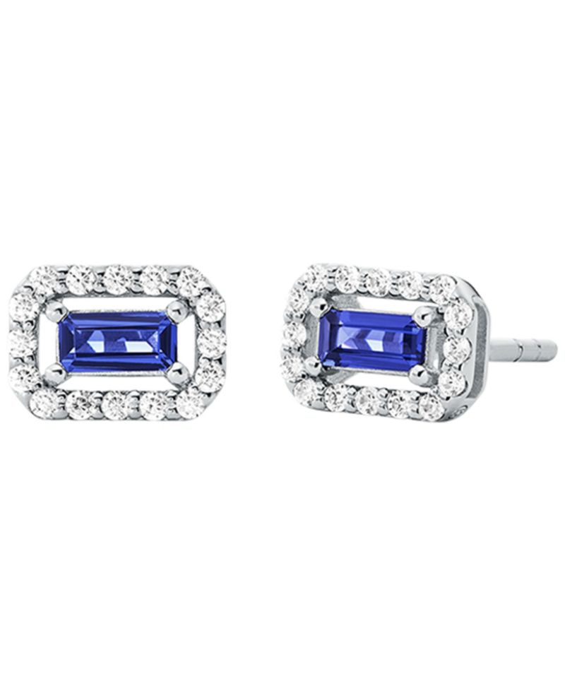 Cubic Zirconia Cut Stud Earrings