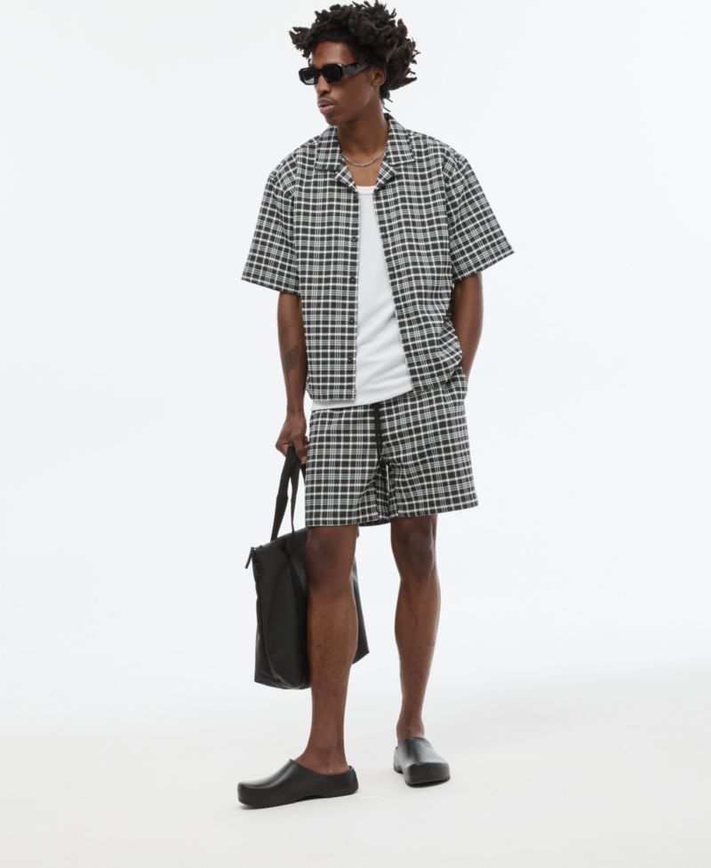 Men's Camp Collar Short-Sleeve Relaxed-Fit Shirt
