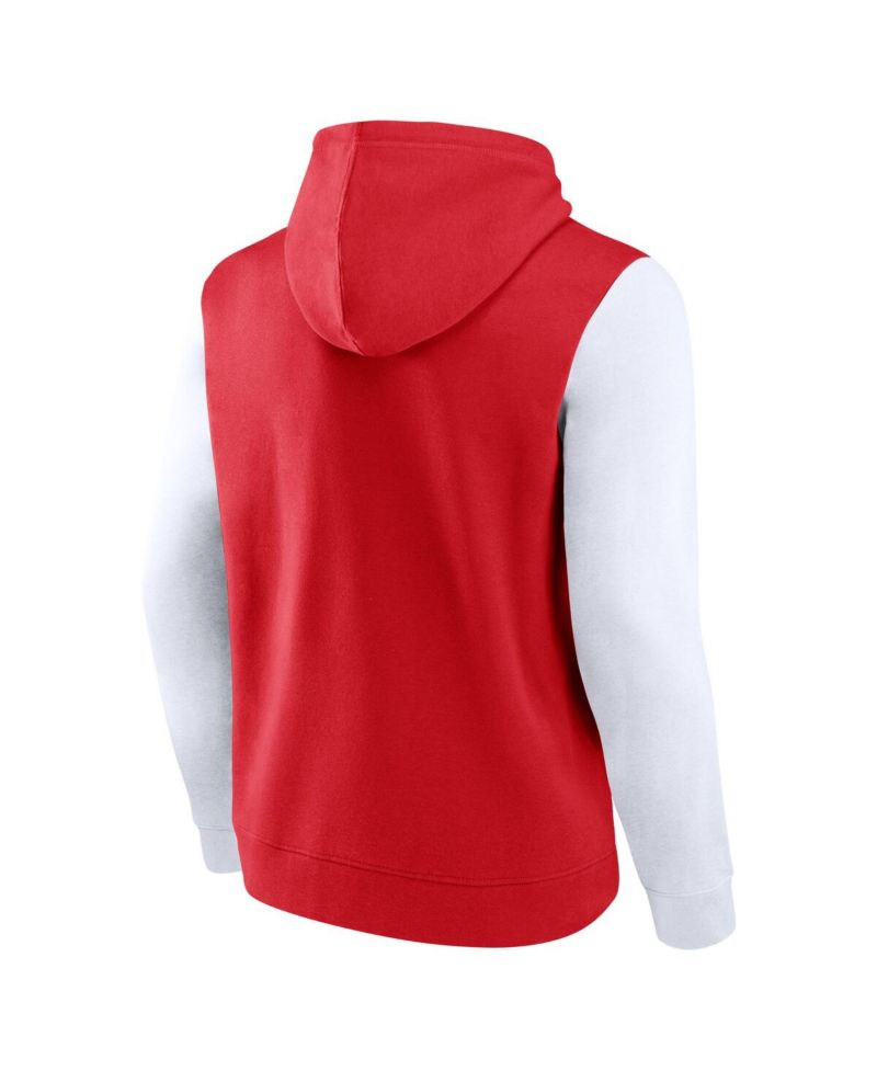 Men's Red Detroit Red Wings Deliver Fleece Pullover Hoodie