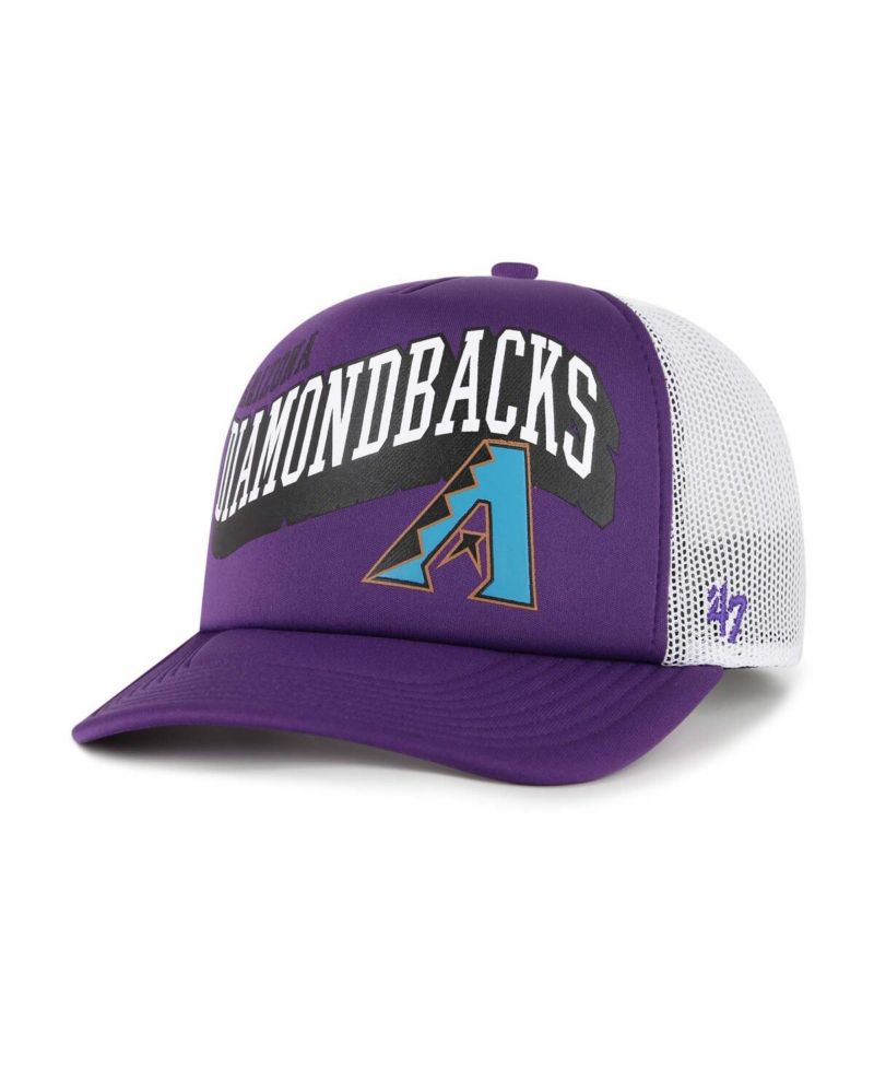 Men's Purple Arizona Diamondbacks Meander Foam Trucker Snapback Hat