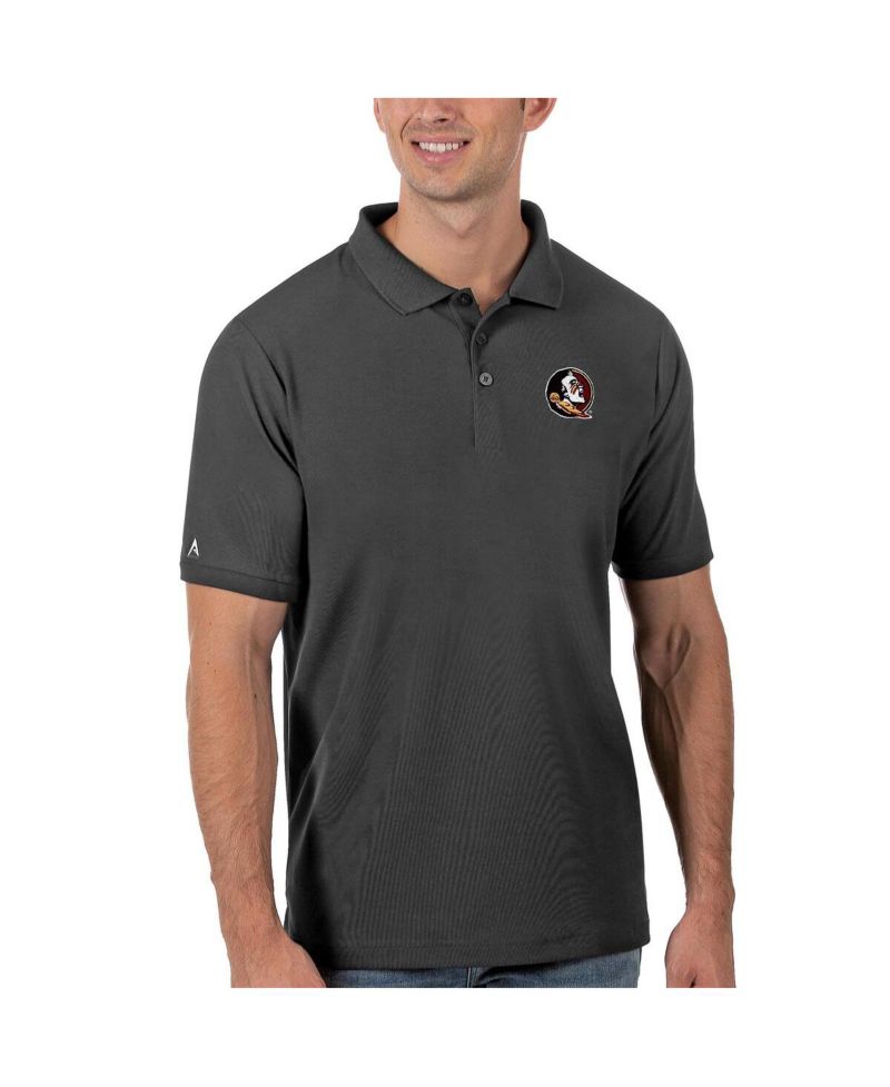 Men's Anthracite Florida State Seminoles Legacy Pique Polo