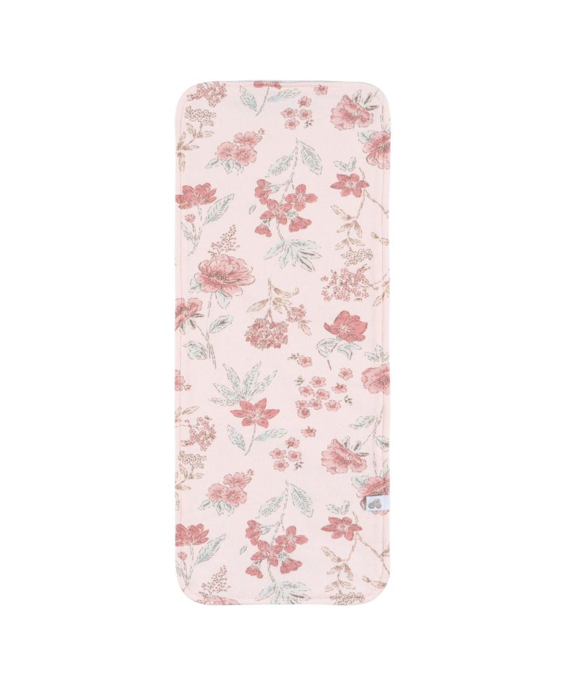 Baby 3-Pack Burp Cloths, Pink Florals, One Size