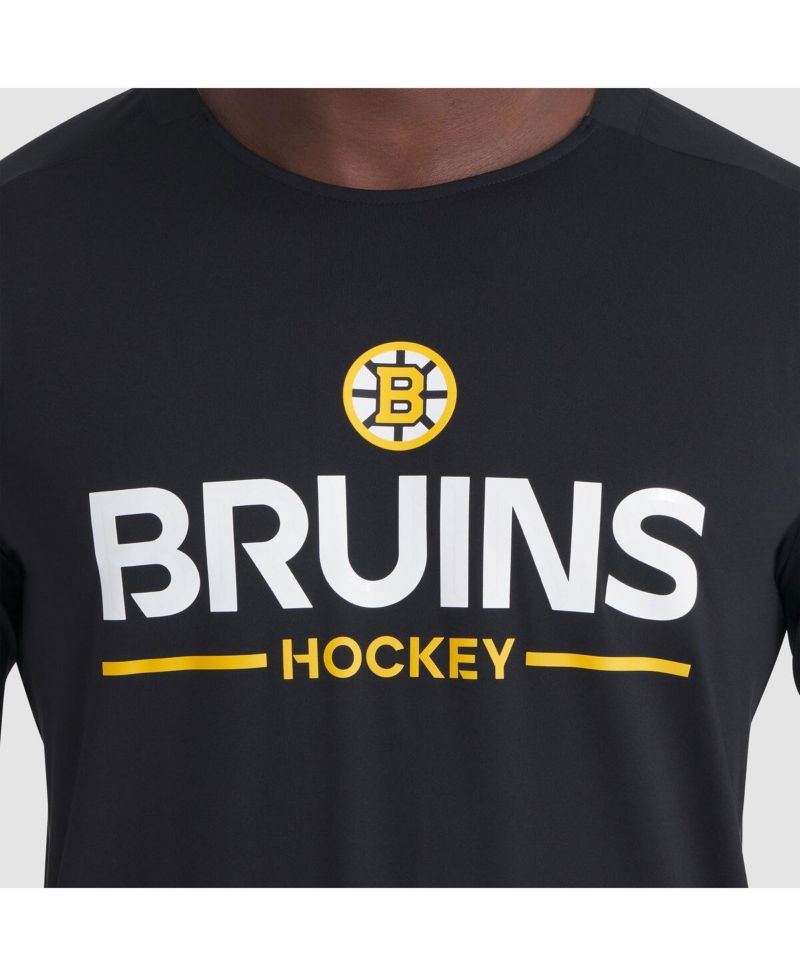 Men's Black Boston Bruins Authentic Pro Rink Tech Long Sleeve T-Shirt
