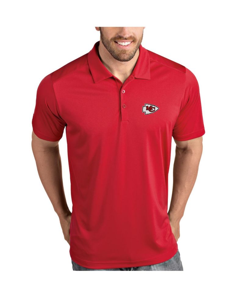 Men's Red Kansas City Chiefs Tribute Polo Shirt