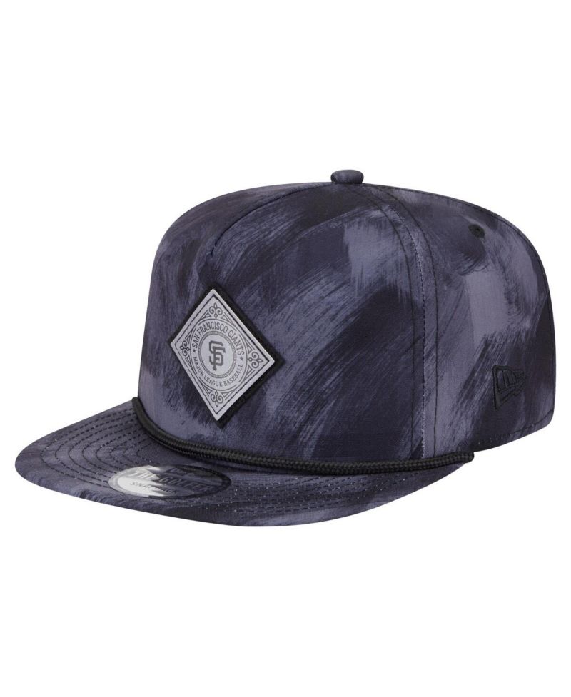 Men's Navy San Francisco Giants Printed Golfer Snapback Hat