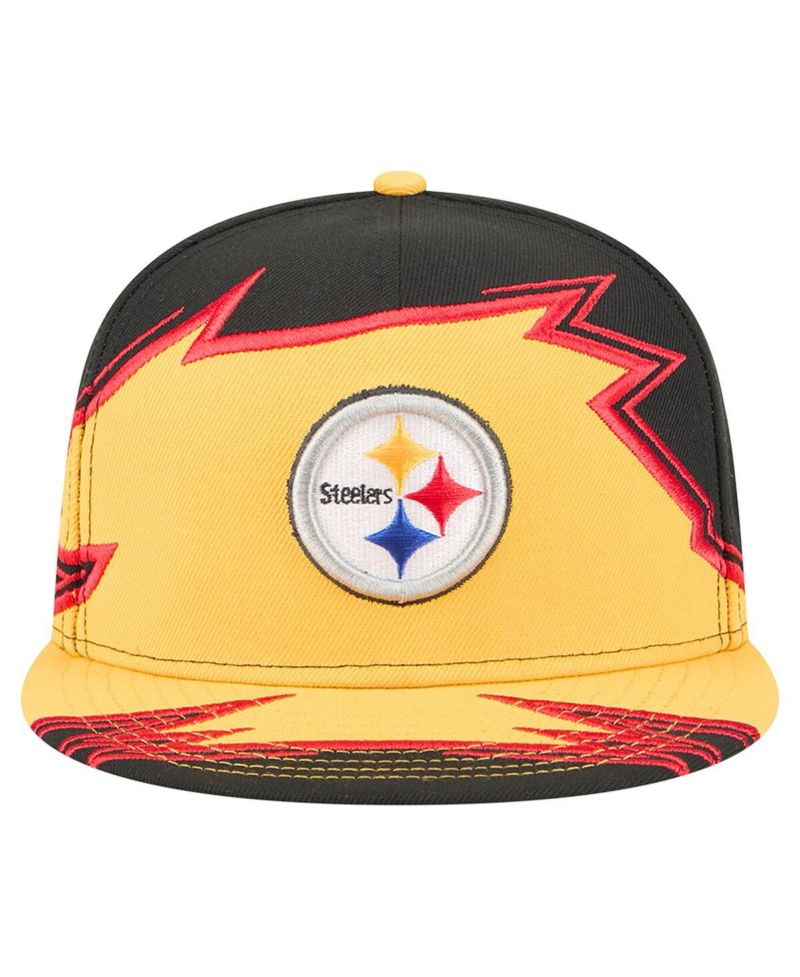 Men's Black/Gold Pittsburgh Steelers Break 59FIFTY Fitted Hat