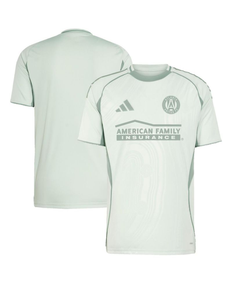 Men's Light Green Atlanta United FC 2025 One Planet Pre-Match Jersey