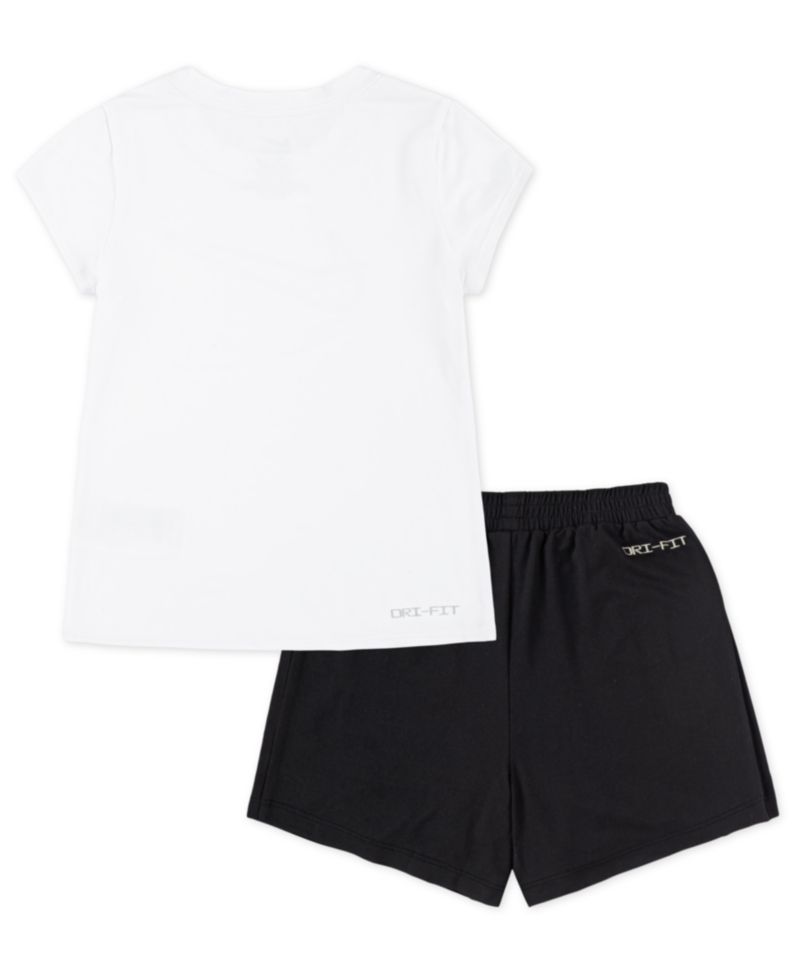Girls' 2T-6X All Day Play Short-Sleeve T-Shirt and Skort, 2-Piece Set