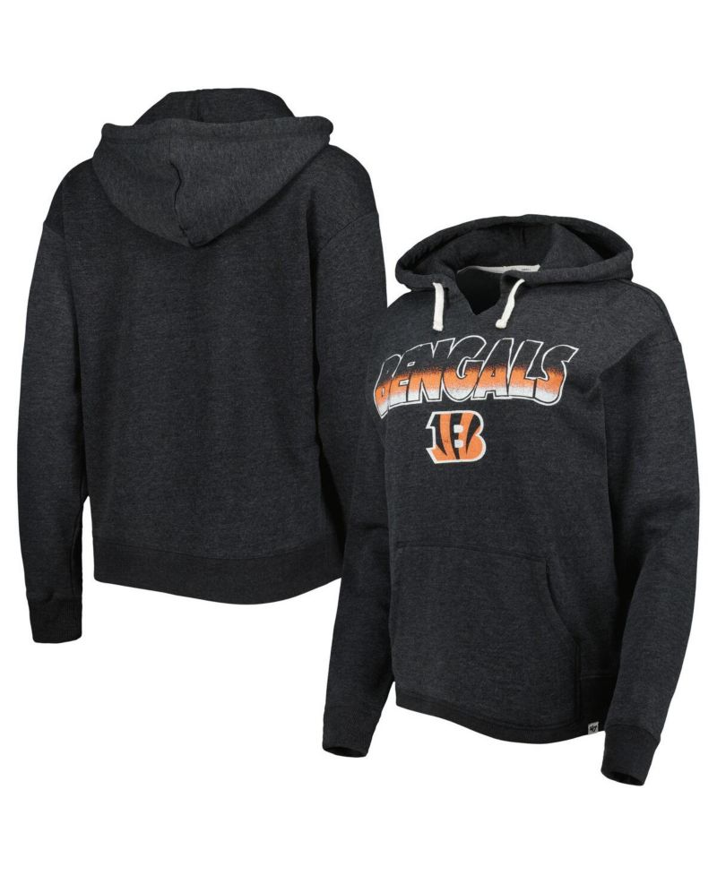 Women's Black Cincinnati Bengals Color Rise Kennedy Pullover Hoodie