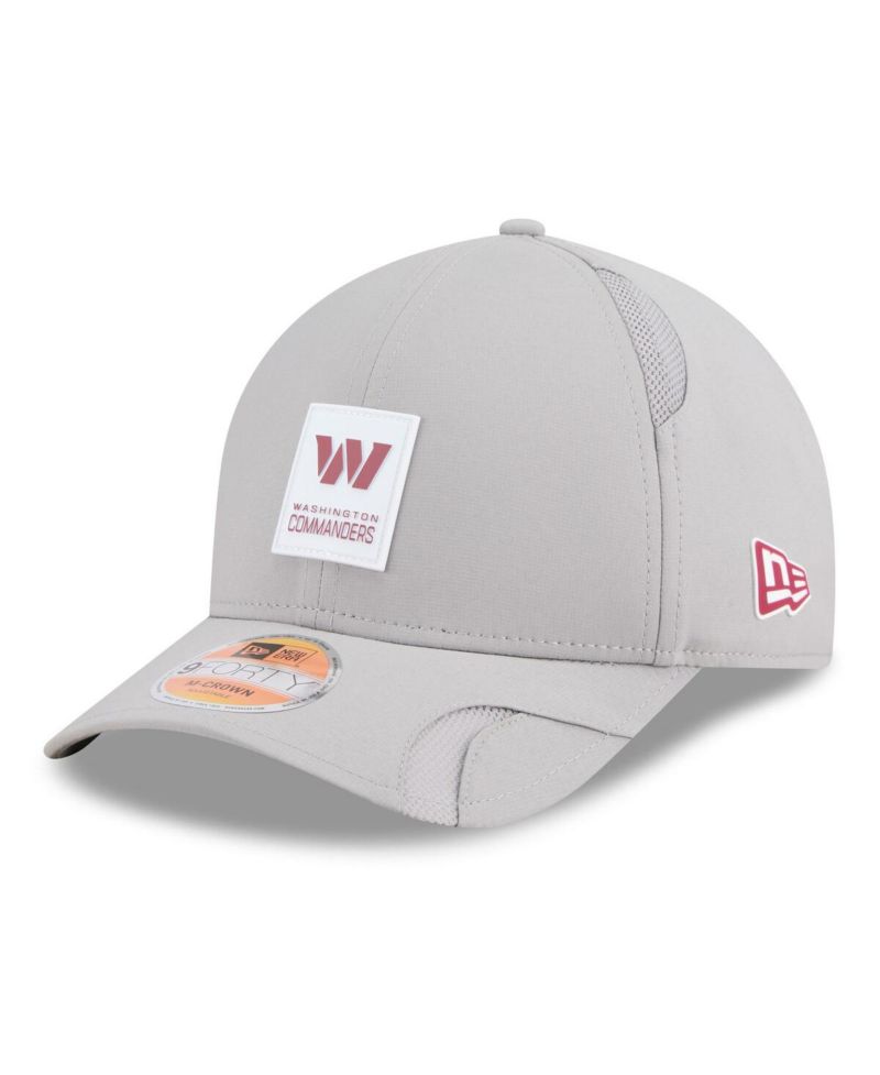 Men's Gray Washington Commanders 2025 Sideline M-Crown 9FORTY Adjustable Hat