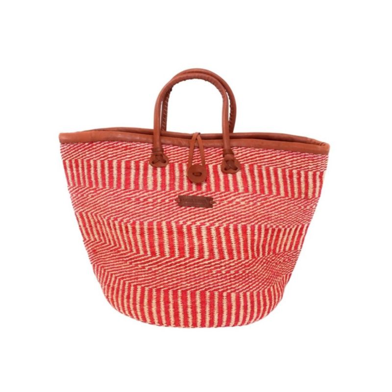 Bold and Brave Handmade Sisal Basket Tote