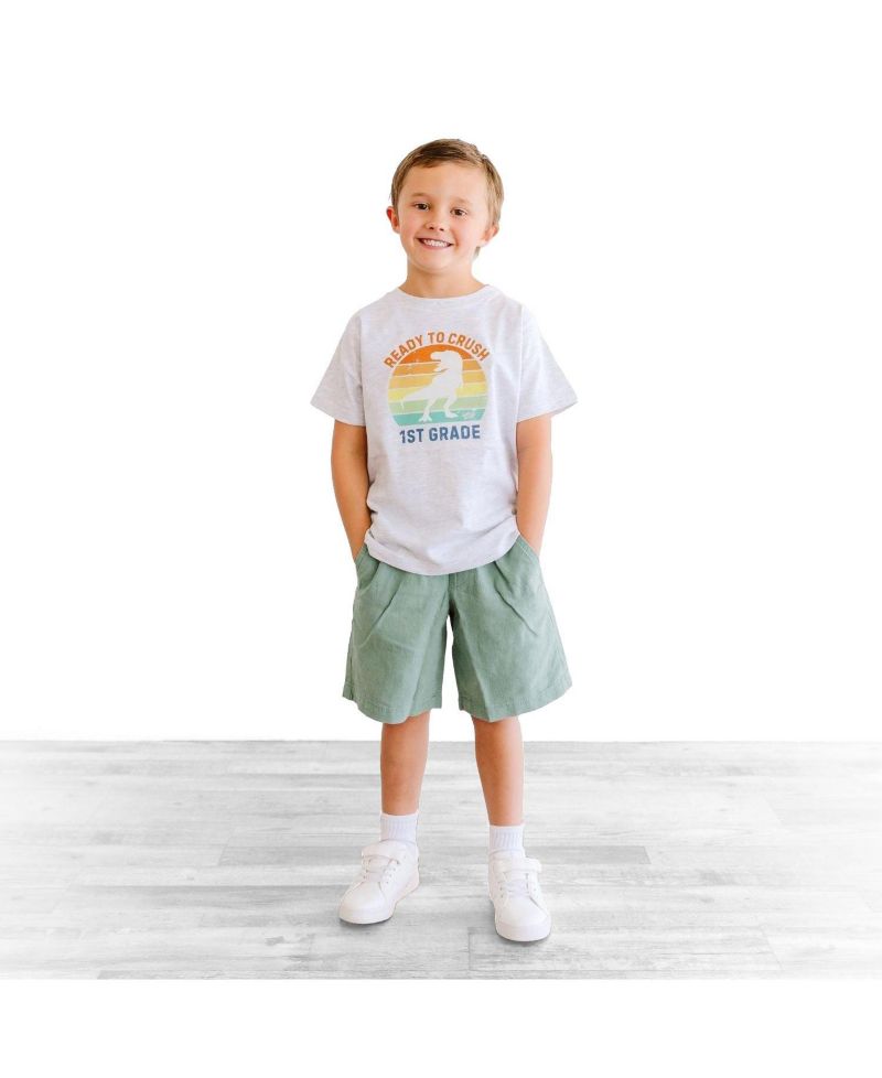 Big Boys Ready to Crush First Grade Short Sleeve T-Shirt
