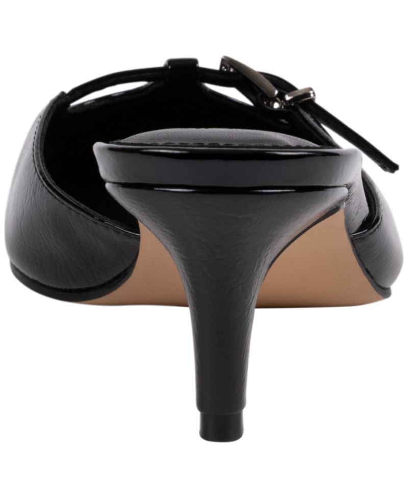 Womens Simone Kitten Heel Mule Pumps