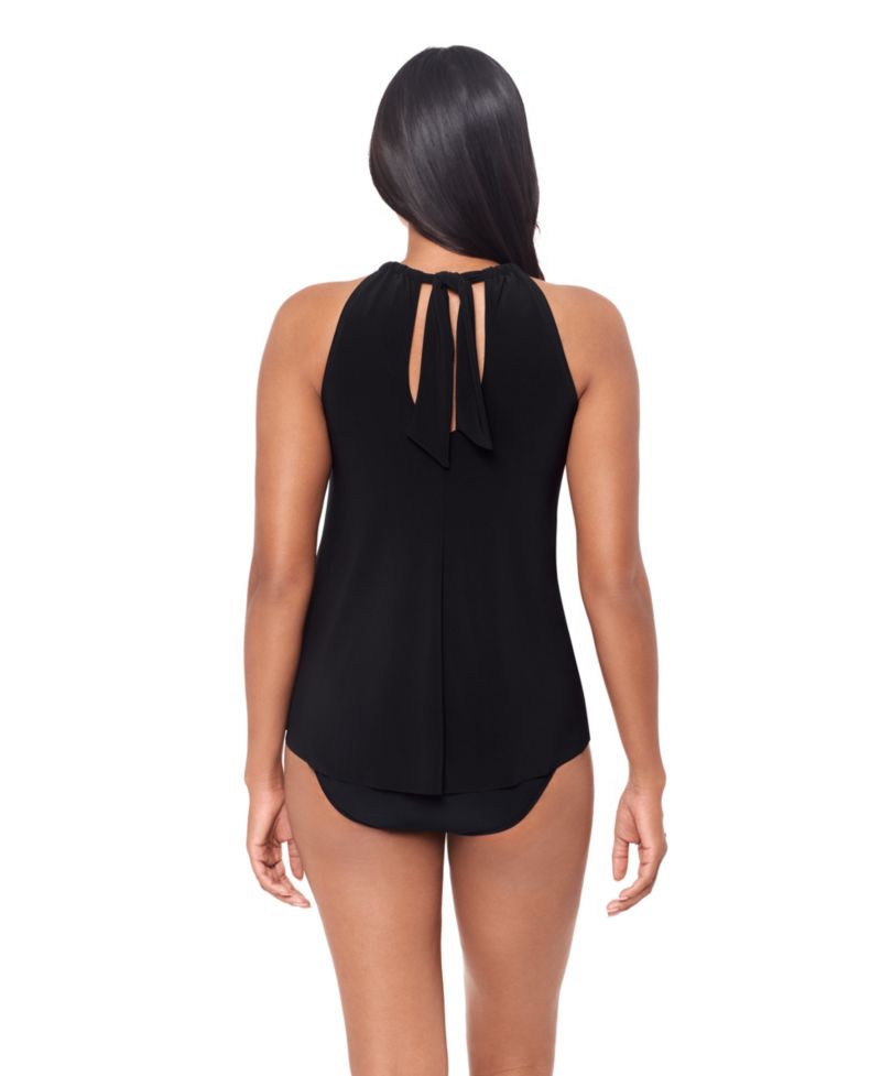 Women's Solid Esme High-Neck Tankini Top