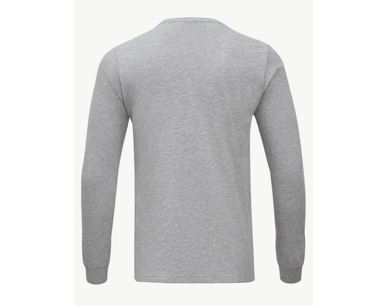 Men's Heather Gray Minnesota Vikings Seal Long Sleeve T-Shirt