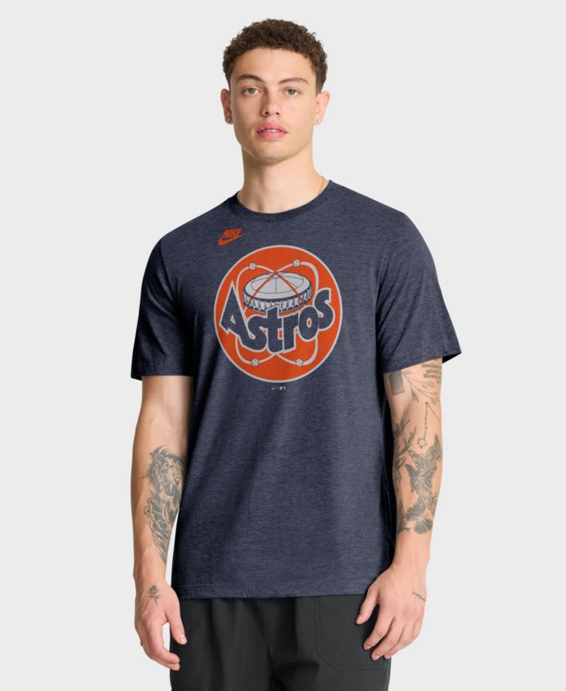 Men's Houston Astros Cooperstown Logo Tri-Blend T-Shirt