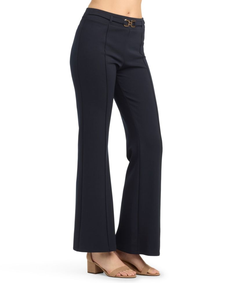 Juniors' Wide-Leg Scuba Pants