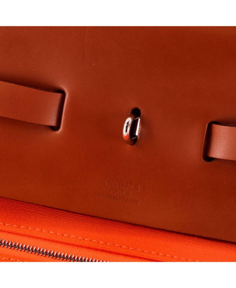 Pre-Owned HERMES Pre-Owned Hermes Herbag Cabine Toile and Leather