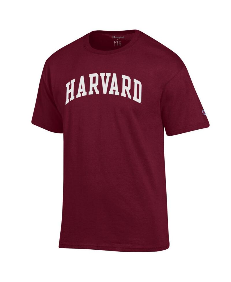 Men's Crimson Harvard Crimson Basic Arch T-Shirt