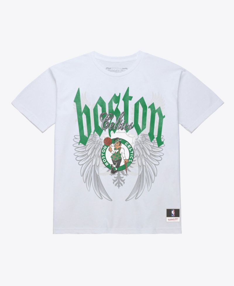 Men's White Boston Celtics Old English Classic T-Shirt