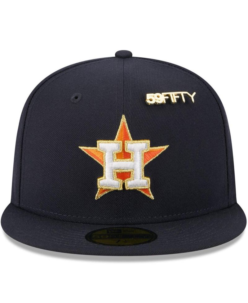 Men's Navy Houston Astros 2025 59FIFTY Day 59FIFTY Fitted with Pins Hat