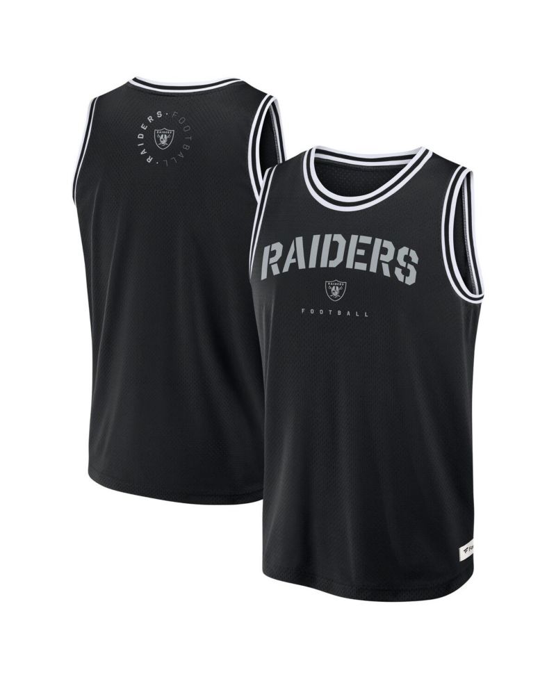 Men's Black Las Vegas Raiders Elements Future Ground Jersey Tank Top