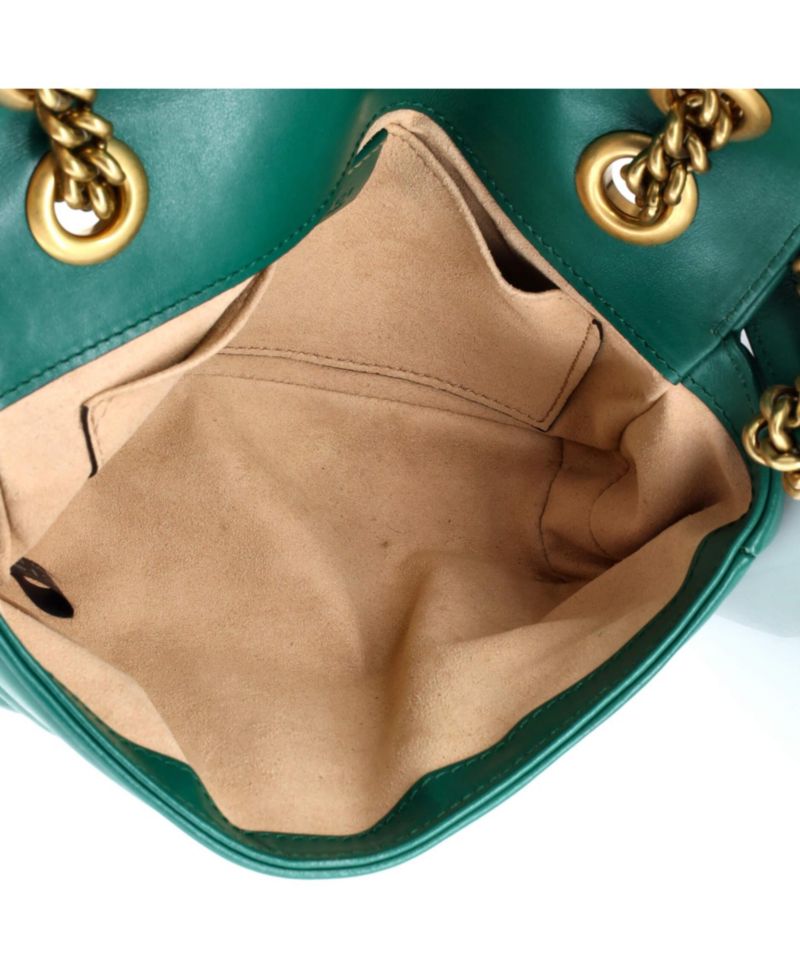 Mini GG Marmont Flap Bag Matelasse Leather